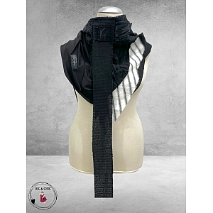 VINCENZO ALLOCCA Sjaal Bontje Zwart/Wit